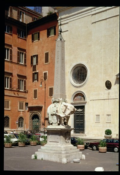 Elephant Bearing an Egyptian Obelisk, 1667 by Gian Lorenzo Bernini